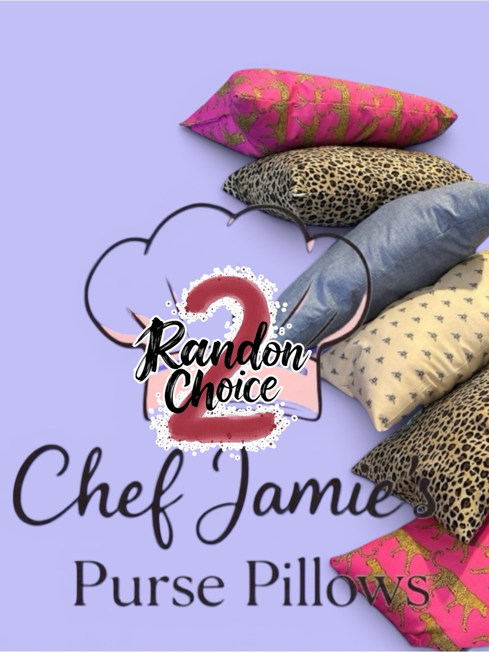 Buy Now Purse Pillow Sets (2 pillows Random Chef Choice) cotton fabric.
